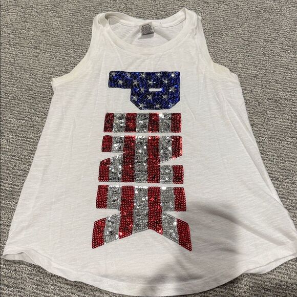 PINK Victoria's Secret Tops - Victoria's Secret PINK White Tank Top